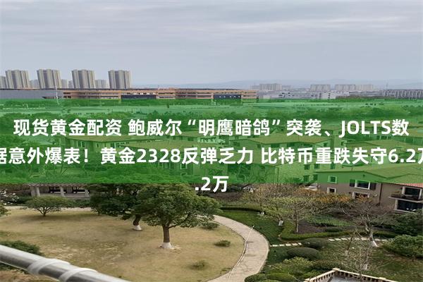 现货黄金配资 鲍威尔“明鹰暗鸽”突袭、JOLTS数据意外爆表！黄金2328反弹乏力 比特币重跌失守6.2万