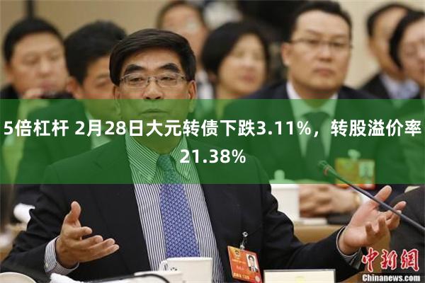 5倍杠杆 2月28日大元转债下跌3.11%，转股溢价率21.38%